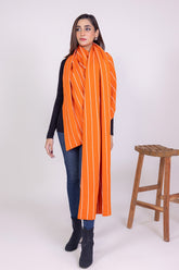 Striped Jacquard Shawl WG-SH-W22-125 B